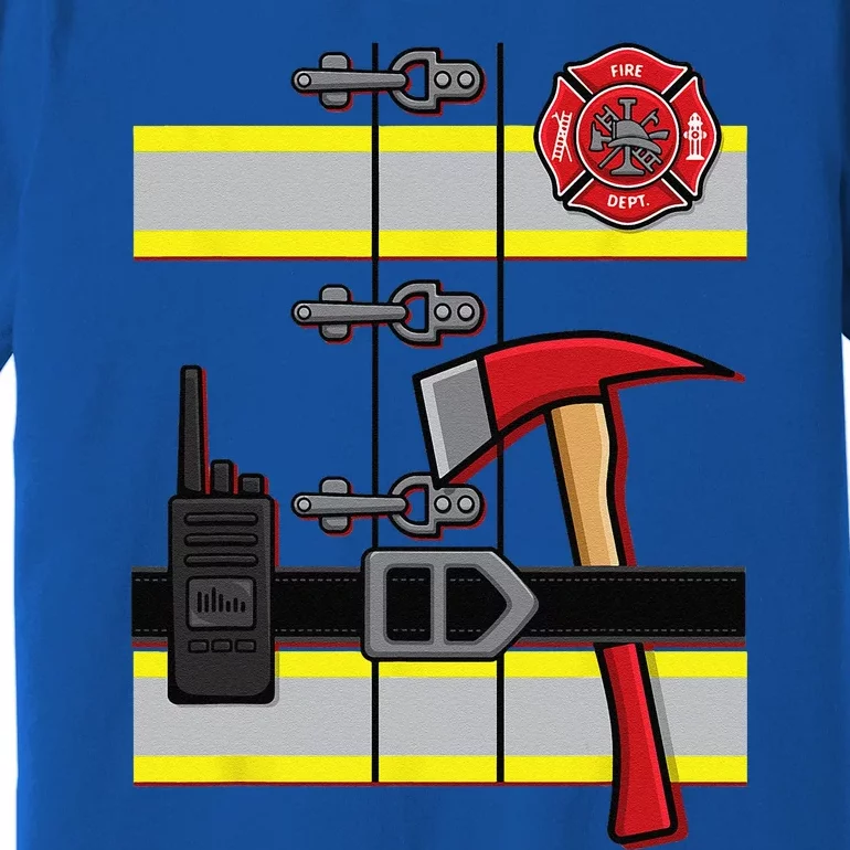 Halloween DIY Firefighter Uniform Costume Premium T-Shirt