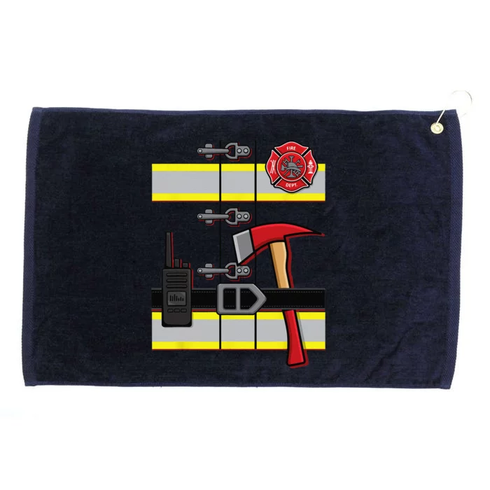 Halloween DIY Firefighter Uniform Costume Grommeted Golf Towel