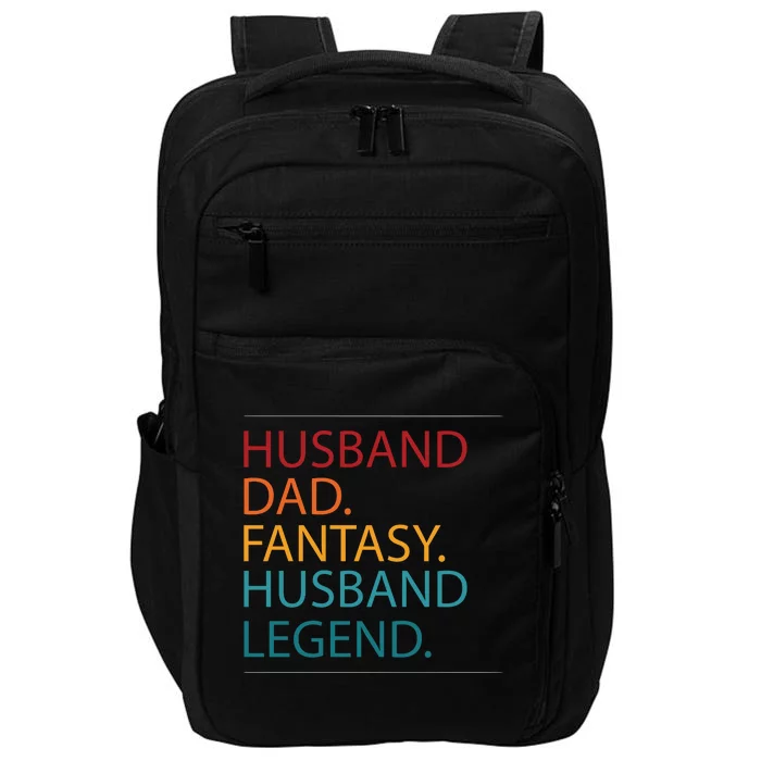 Husband Dad Fantasy Football Legend Impact Tech Backpack