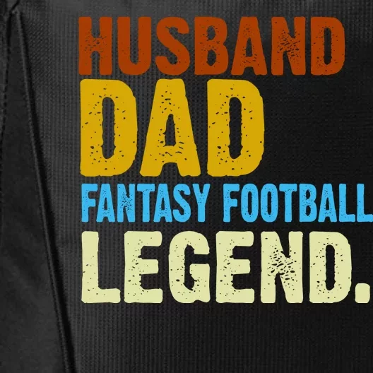 Husband Dad Fantasy Football Legend City Backpack