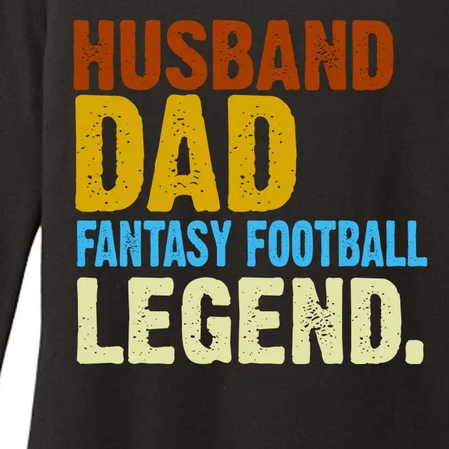 Husband Dad Fantasy Football Legend Womens CVC Long Sleeve Shirt