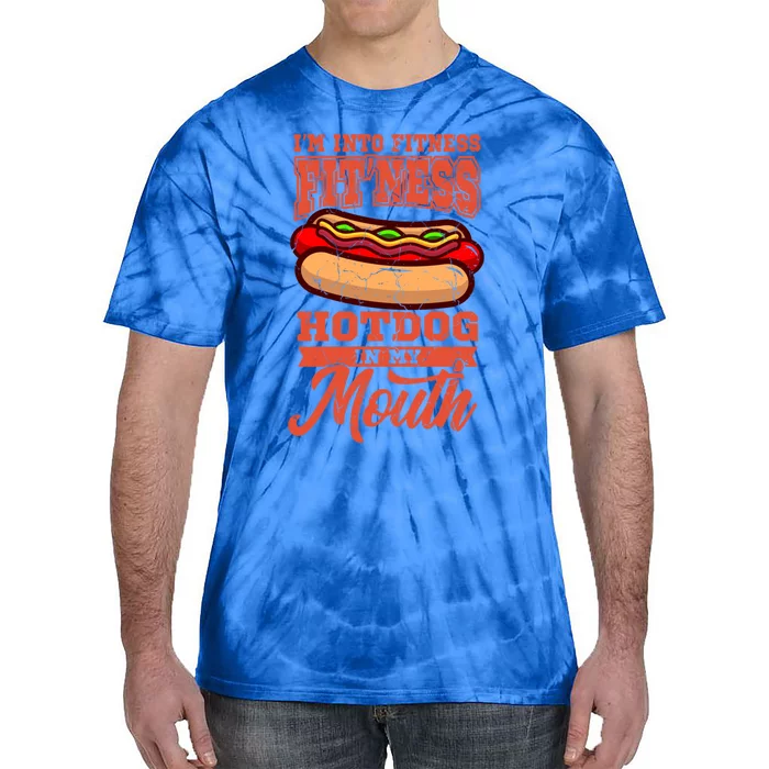 Hot Dog Fitness Saying Hot Dog Lover Hotdogs Fast Food Gift Tie-Dye T-Shirt