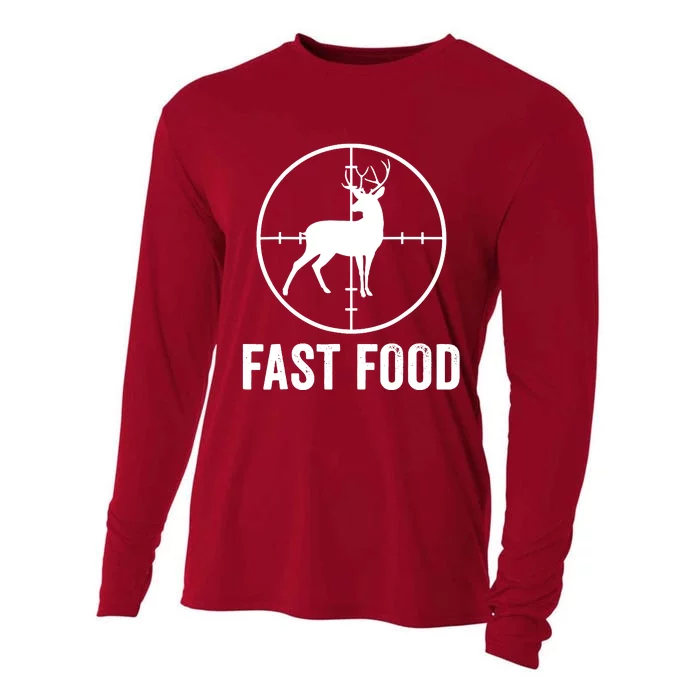 Hunting Deer Fast Food Cooling Performance Long Sleeve Crew