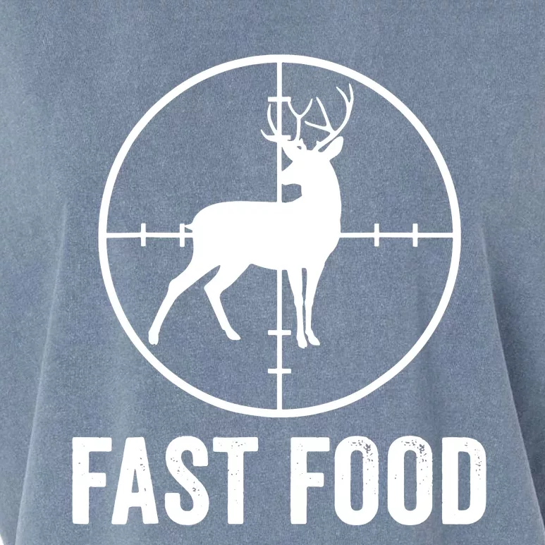 Hunting Deer Fast Food Garment-Dyed Women's Muscle Tee