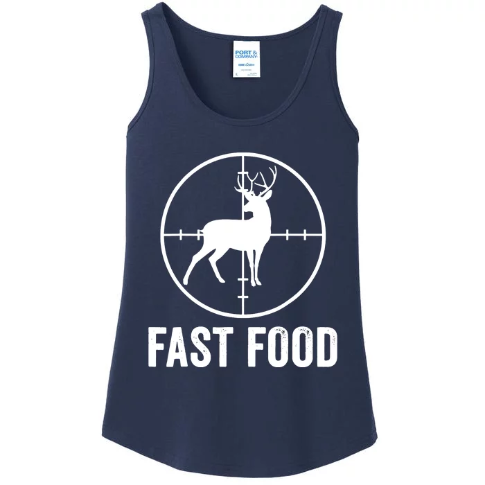 Hunting Deer Fast Food Ladies Essential Tank