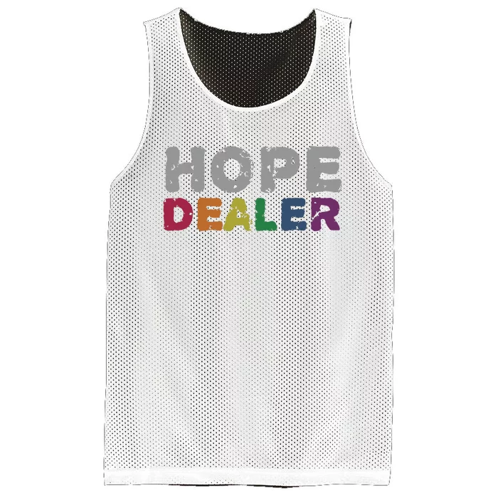 Hope Dealer Funny Inspirational Uplifting Gift Mesh Reversible Basketball Jersey Tank