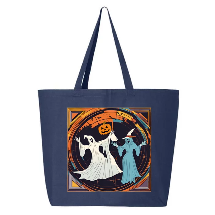 Halloween Dancers Funny Halloween Funny Witch Funny Wizard Funny Ghost 25L Jumbo Tote