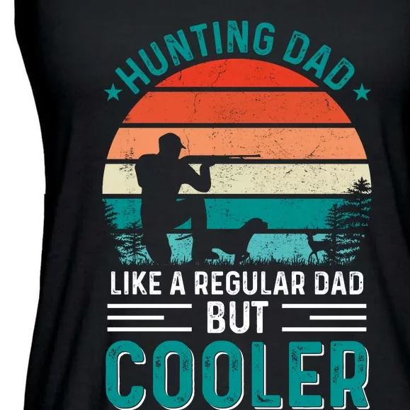 Hunting Dad Fathers Day T Design Ladies Essential Flowy Tank