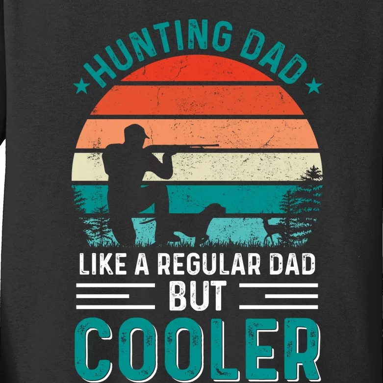 Hunting Dad Fathers Day T Design Kids Long Sleeve Shirt