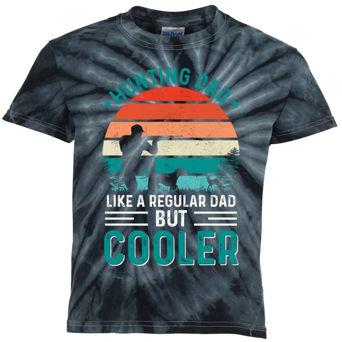 Hunting Dad Fathers Day T Design Kids Tie-Dye T-Shirt