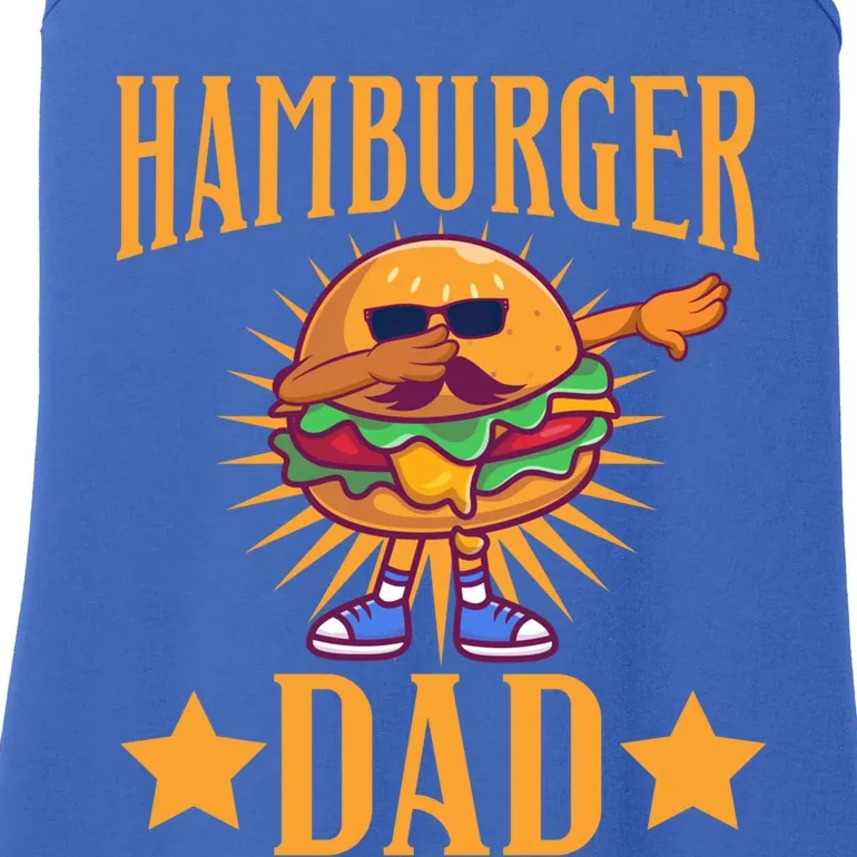 Hamburger Dad Father's Day Burger Patty Ketchup Bun Lettuce Gift Ladies Essential Tank