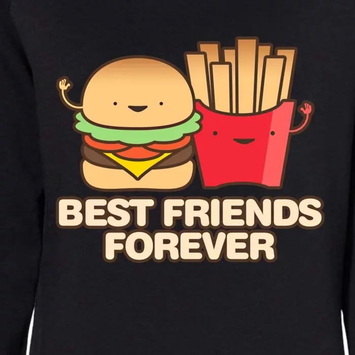 Hamburger Day Funny Best Friends Forever Gift Womens California Wash Sweatshirt