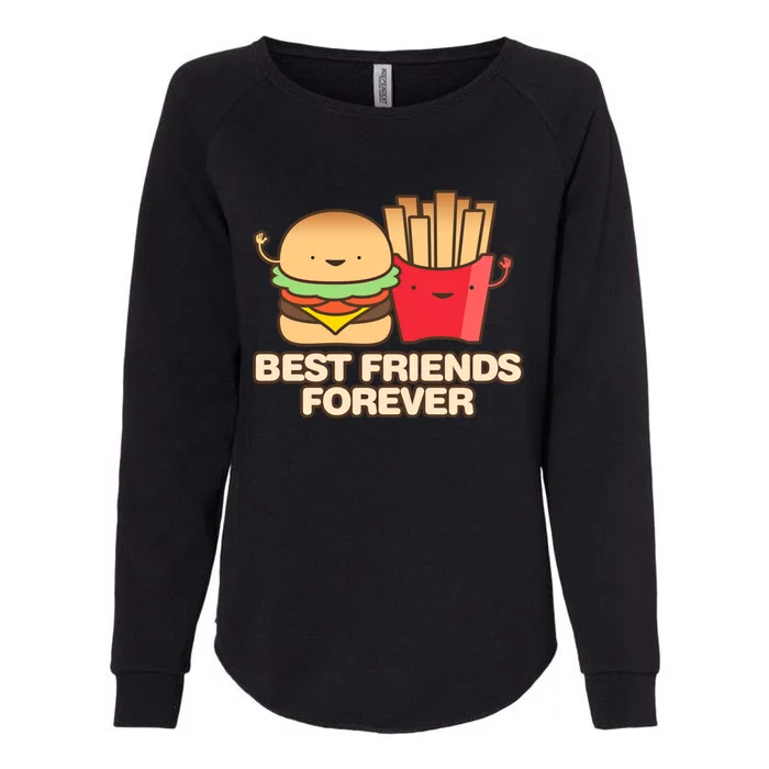 Hamburger Day Funny Best Friends Forever Gift Womens California Wash Sweatshirt