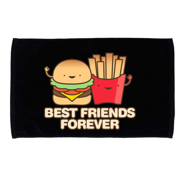 Hamburger Day Funny Best Friends Forever Gift Microfiber Hand Towel