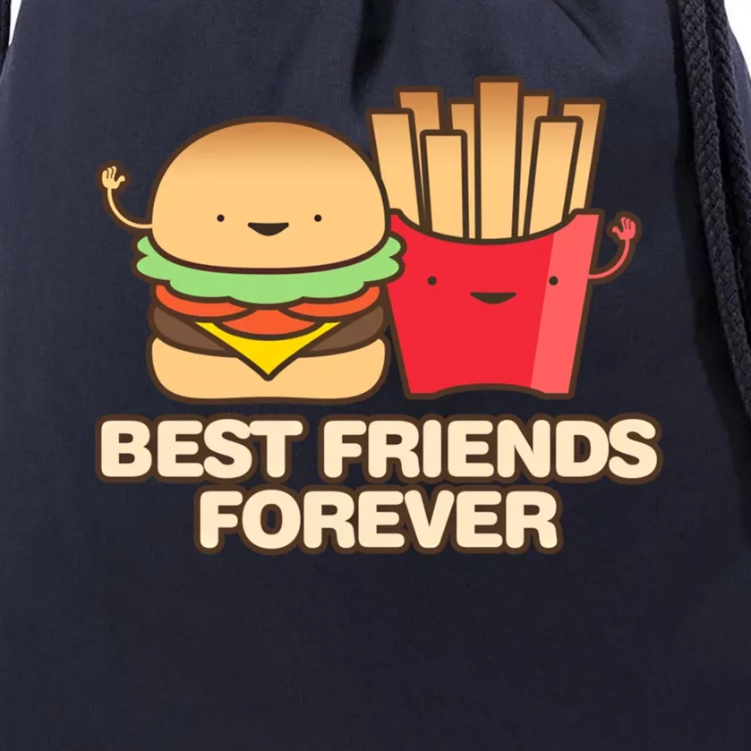 Hamburger Day Funny Best Friends Forever Gift Drawstring Bag