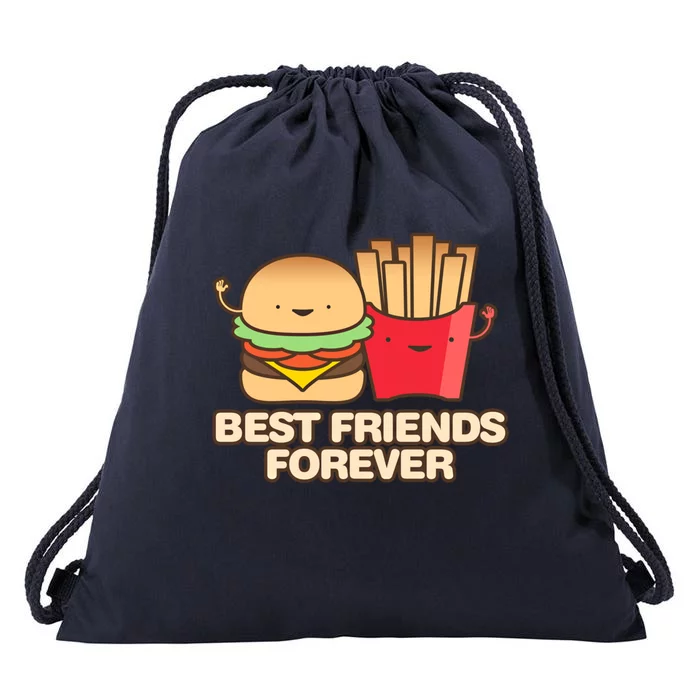 Hamburger Day Funny Best Friends Forever Gift Drawstring Bag