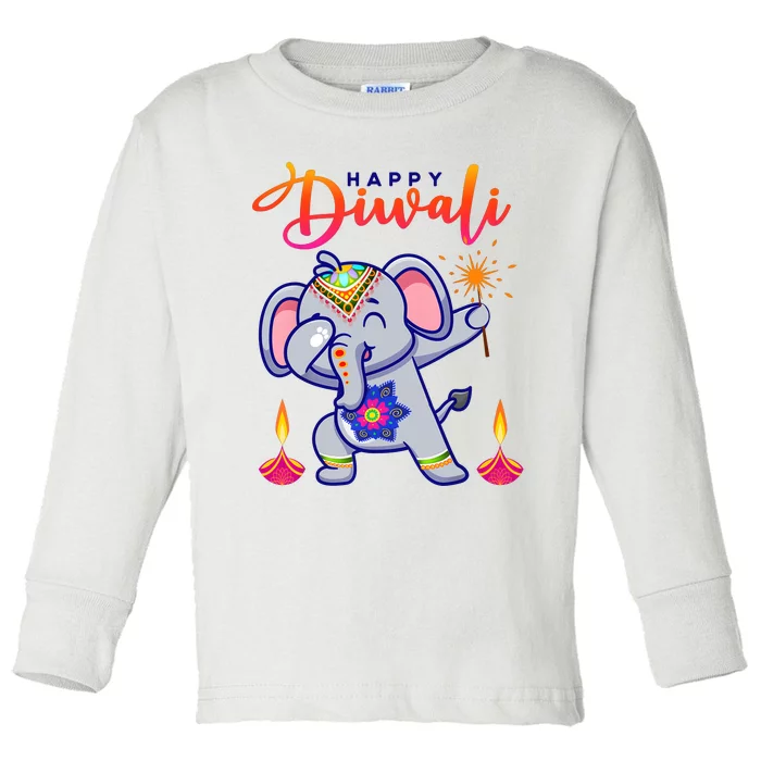 Happy Diwali Festival Of Lights Celebration Kids Toddler Long Sleeve Shirt