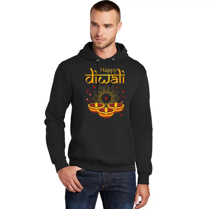 Happy Diwali Festival of Lights Mandala For Indian Hinduism Hoodie