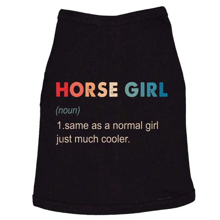 Horse Definition Funny Equestrian Gift Horseback Riding Doggie Tank