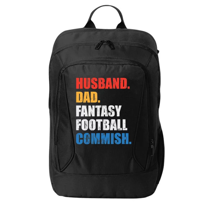 Husband Dad Fantasy Football Commish, Fantasy Commissioner City Backpack