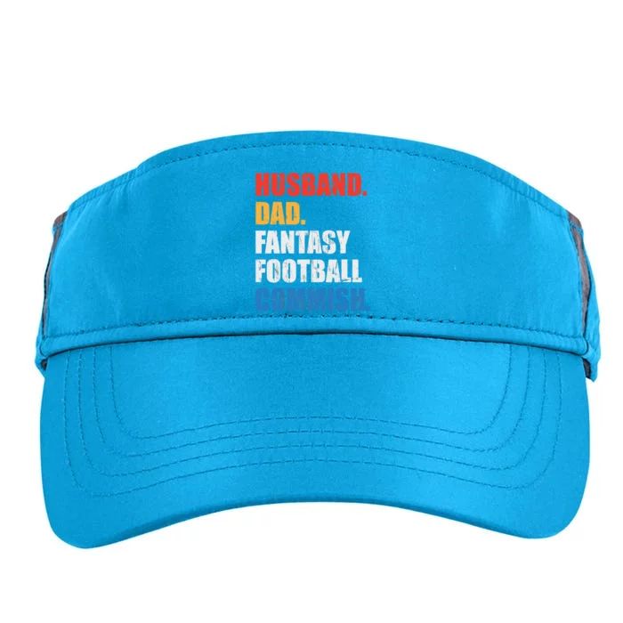 Husband Dad Fantasy Football Commish, Fantasy Commissioner Adult Drive Performance Visor