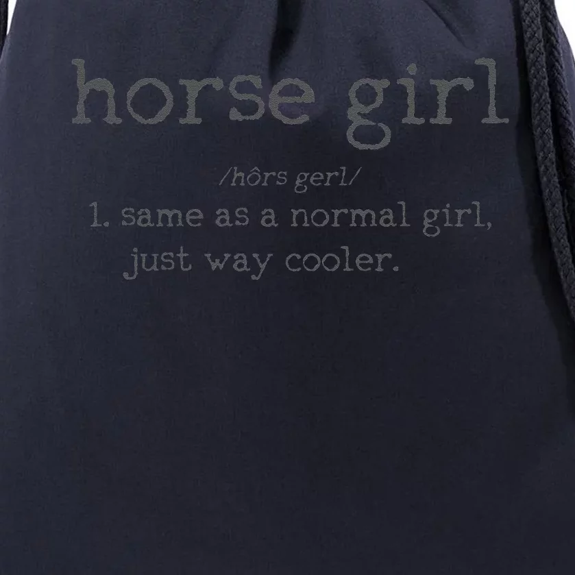 Horse Definition Funny Horseback Riding Rider Gift Drawstring Bag