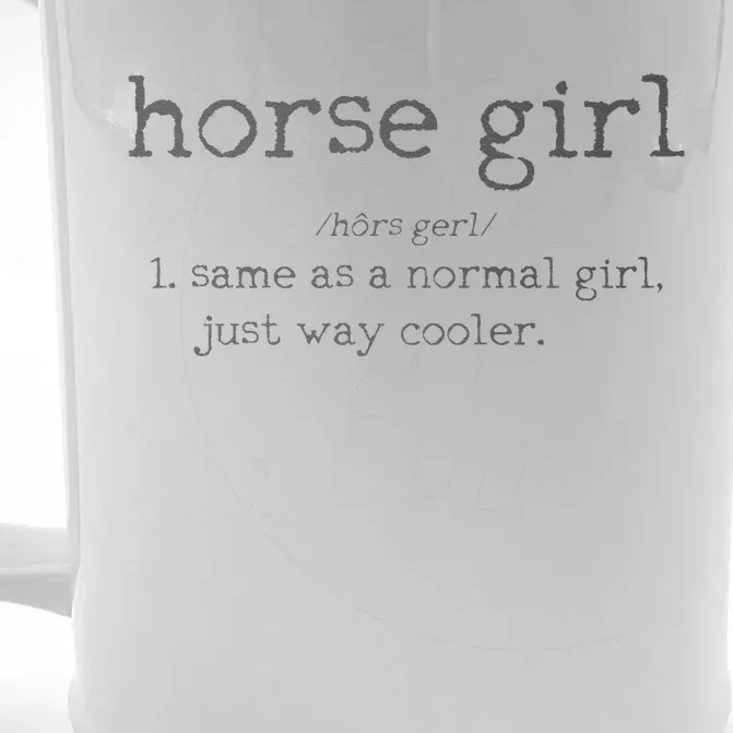 Horse Definition Funny Horseback Riding Rider Gift Front & Back Beer Stein