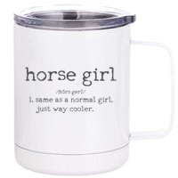 Horse Definition Funny Horseback Riding Rider Gift 12 oz Stainless Steel Tumbler Cup