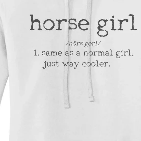 Horse Definition Funny Horseback Riding Rider Gift Women's Pullover Hoodie