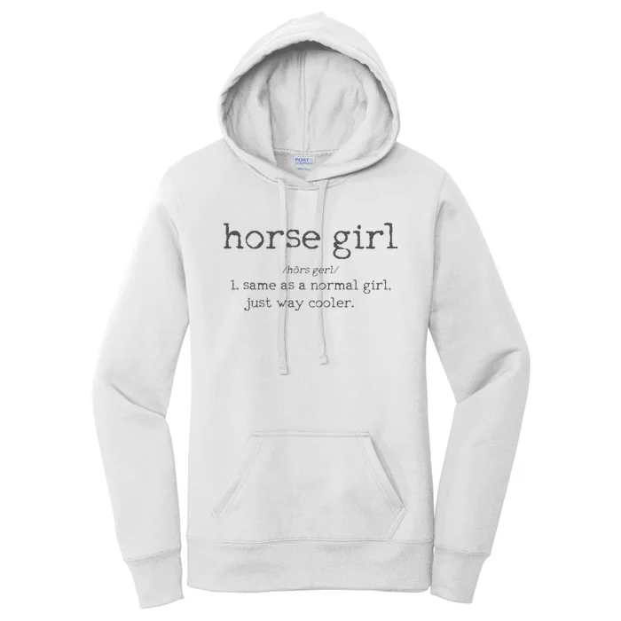 Horse Definition Funny Horseback Riding Rider Gift Women's Pullover Hoodie