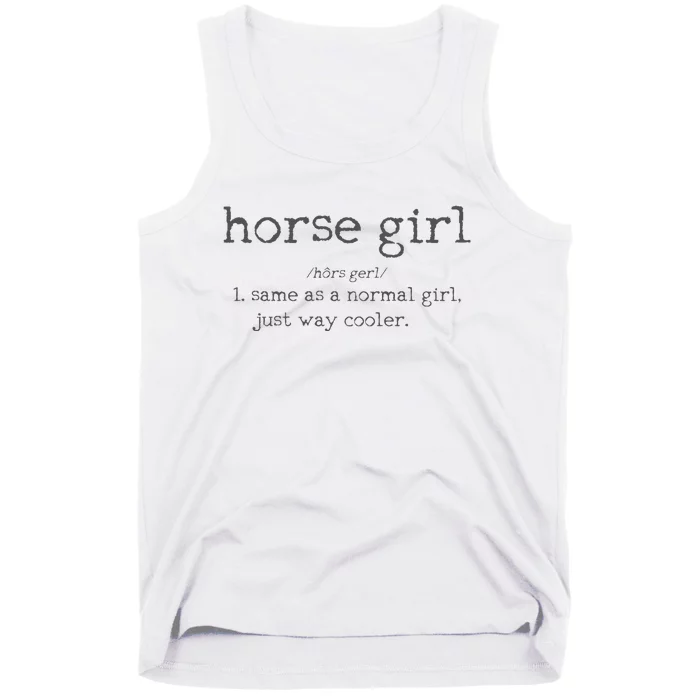 Horse Definition Funny Horseback Riding Rider Gift Tank Top