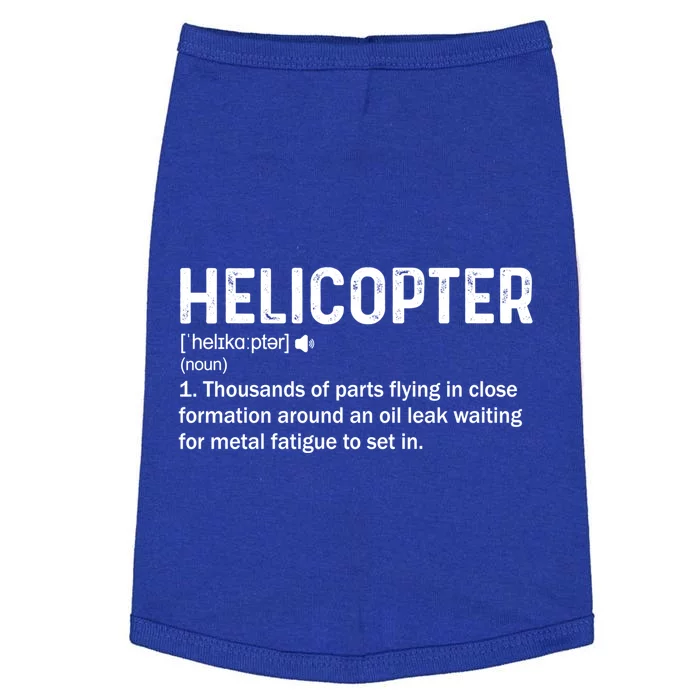 Helicopter Definition Funny Rotary Wing Legendary Pilot Great Gift Doggie Tank