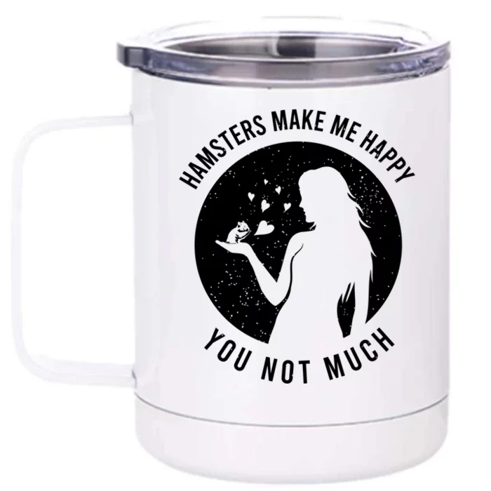 Hamster Daddy Father Gift Dad Hamster Gift Front & Back 12oz Stainless Steel Tumbler Cup