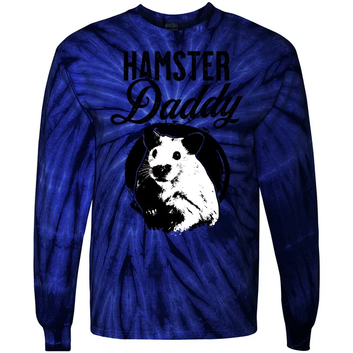 Hamster Daddy Father Cute Gift Dad Hamster Gift Tie-Dye Long Sleeve Shirt