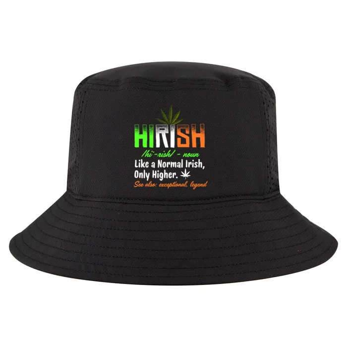 Hirish Definition Funny Irish Lucky 420 St. Paddys Day Cool Comfort Performance Bucket Hat