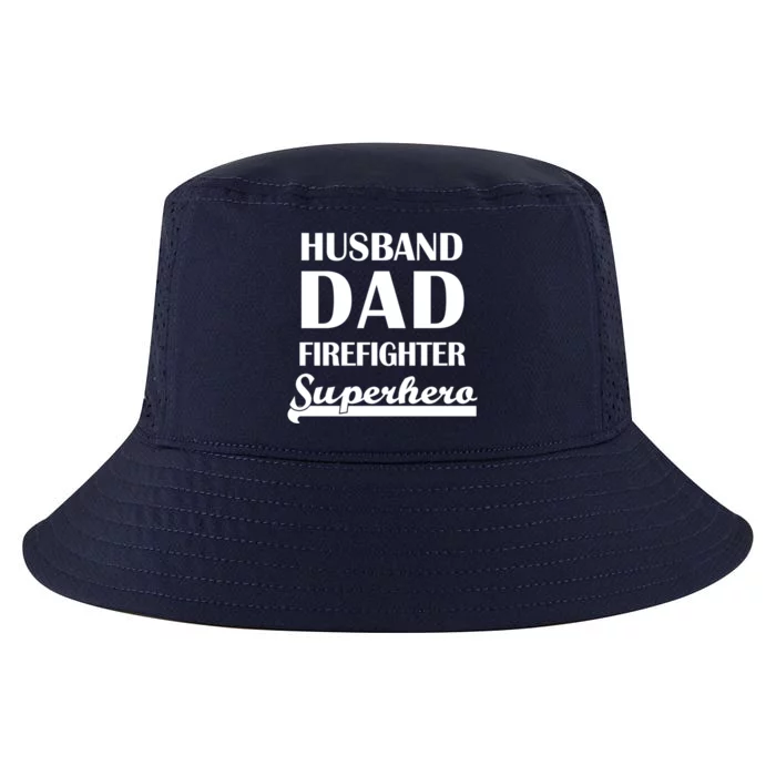 Husband Dad Firefighter Superhero Gift Cool Comfort Performance Bucket Hat