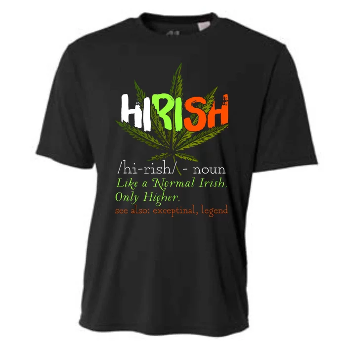 Hirish Definition Funny Irish Lucky St. Paddys Day Cooling Performance Crew T-Shirt