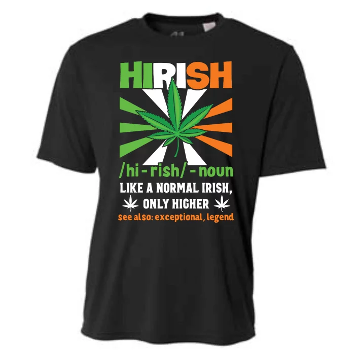 Hirish Definition Funny Irish Lucky St. Paddys Day Cooling Performance Crew T-Shirt