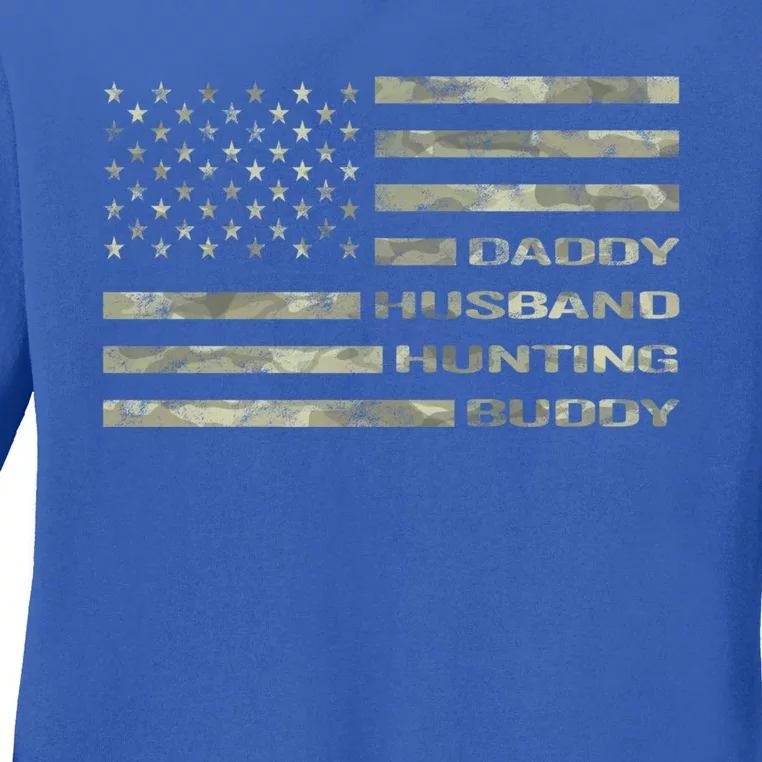 Hunting Dad Father Gift Ladies Long Sleeve Shirt