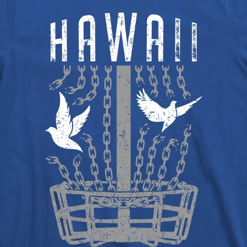 Hawaii Disc Golf Player Breaking Chains Birdie Gift T-Shirt