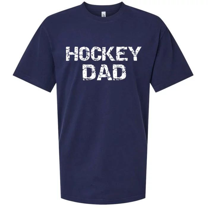 Hockey Dad Gift For Men Sports Father Gift From Sons Sueded Cloud Jersey T-Shirt