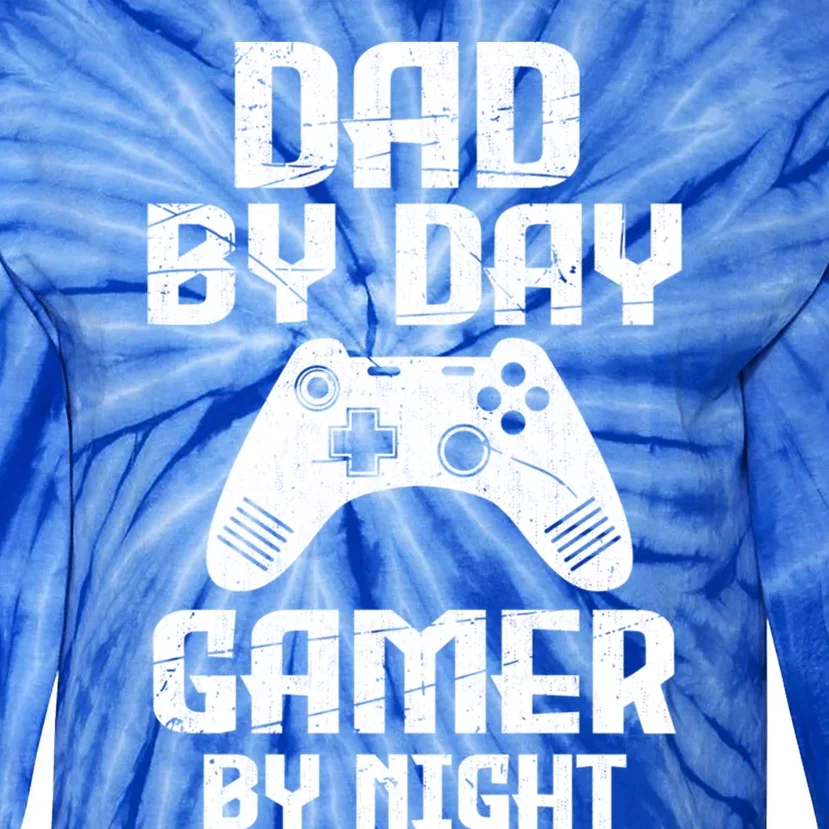 Humorous Dad Gaming Fathers Day Gift Gamer Dad Jokes Great Gift Tie-Dye Long Sleeve Shirt