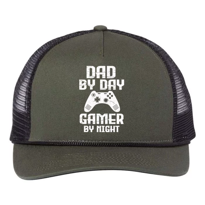 Humorous Dad Gaming Fathers Day Gift Gamer Dad Jokes Great Gift Retro Rope Trucker Hat Cap