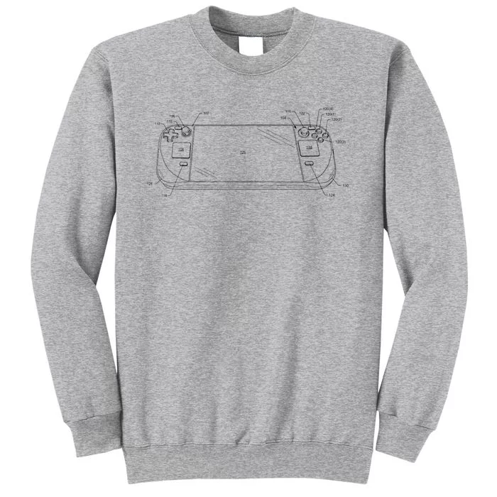 Handheld Deck Gamer Steam Tall Sweatshirt