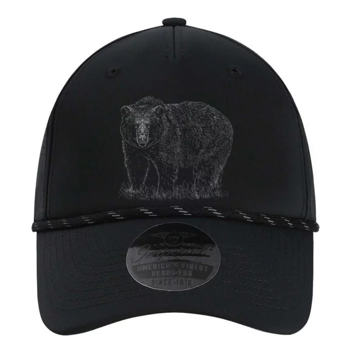 Hand Drawn Grizzly Bear Performance The Dyno Cap