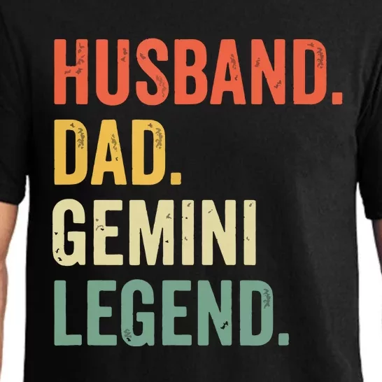 Husband Dad Gemini Legend Funny Zodiac Astrology Father Pajama Set