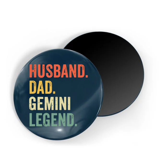 Husband Dad Gemini Legend Funny Zodiac Astrology Father Magnet