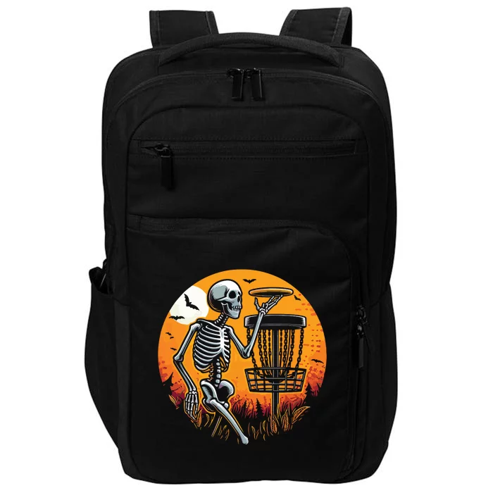 Halloween Disc Golf Disc Golfer Women Impact Tech Backpack