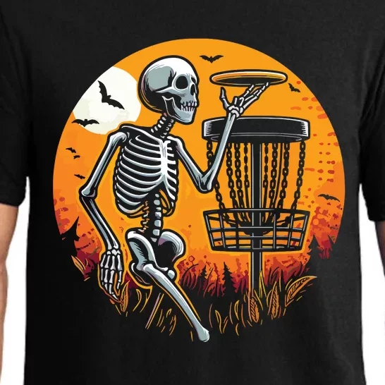 Halloween Disc Golf Disc Golfer Women Pajama Set