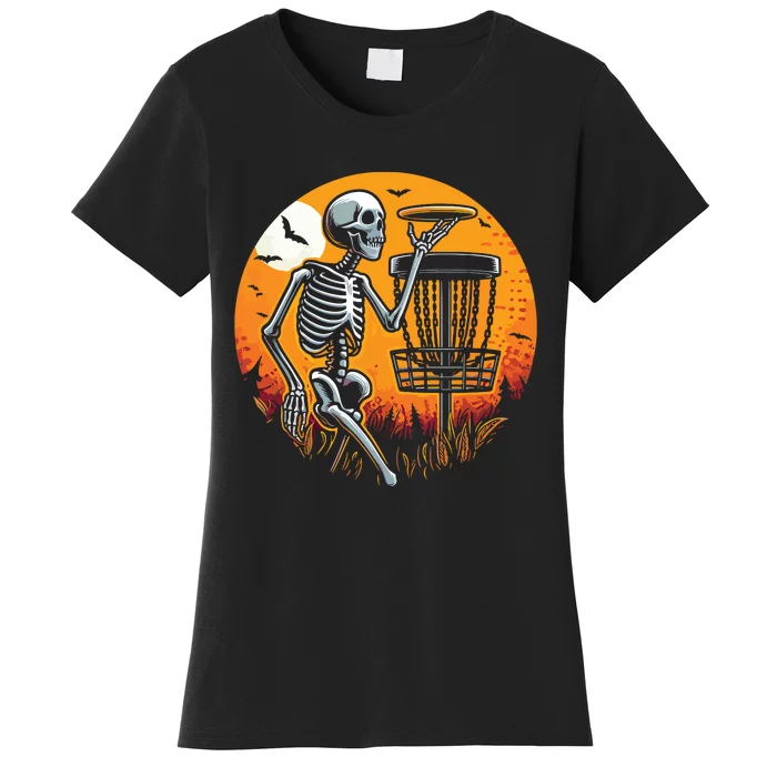 Halloween Disc Golf Disc Golfer Women Women's T-Shirt